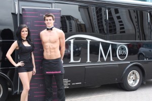 hen Party Newcastle Limo Bus and Topless Butler (1)
